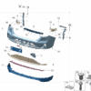 6608151402C90 Rear Bumper Upper Cover / Fascia For ZEEKR 7X - JLL Auto Parts