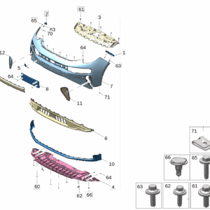 6608151404C90 Front Bumper Upper Cover / Fascia For ZEEKR 7X - JLL Auto Parts