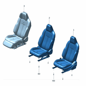 6608170069GA8 Front Seat Assembly, Left For ZEEKR X - JLL Auto Parts