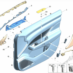 6608226873LA2 Front Door Trim Panel Assembly (Applicable model needs context, e.g., Left/Right) For ZEEKR 7X - JLL Auto Parts