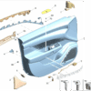 6608226875LA2 Front Door Trim Panel Assembly (Applicable model needs context, e.g., Left/Right) For ZEEKR 7X - JLL Auto Parts