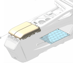 8889397245BA0 Front Storage Tray Liner / Mat For ZEEKR 7X - JLL Auto Parts