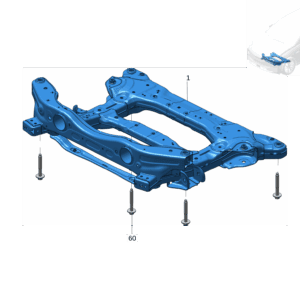 8890288496 Front Subframe For ZEEKR X - JLL Auto Parts