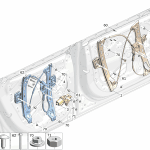 8890728213 Front Window Regulator Motor Right For ZEEKR 7X - JLL Auto Parts