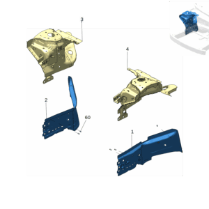 8890815829C15 Front Side Member Outer Panel, Left For ZEEKR X - JLL Auto Parts
