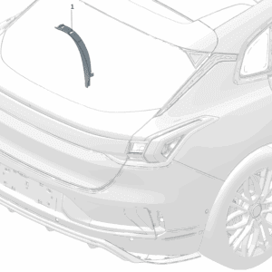 8890924187 Rear Fender Flare Right For ZEEKR 7X - JLL Auto Parts