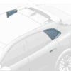 8891303426B03 Rear Quarter Glass Left For ZEEKR 7X - JLL Auto Parts