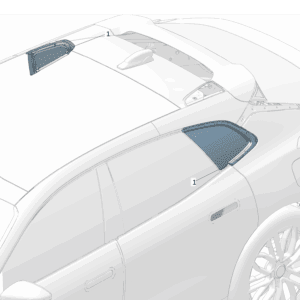 8891303426B03 Rear Quarter Glass Left For ZEEKR 7X - JLL Auto Parts