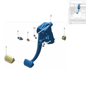 8892393701 Brake Pedal For ZEEKR X - JLL Auto Parts