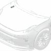 8892451944B03 Fender Trim / Garnish Right For ZEEKR 7X - JLL Auto Parts