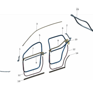 8892616202 A-Pillar Outer Garnish Seal, Left For ZEEKR X - JLL Auto Parts