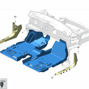 8893436626BA0 Front Carpet For ZEEKR X - JLL Auto Parts