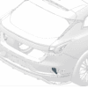 8894240687 Rear Reflex Reflector Right For ZEEKR 7X - JLL Auto Parts