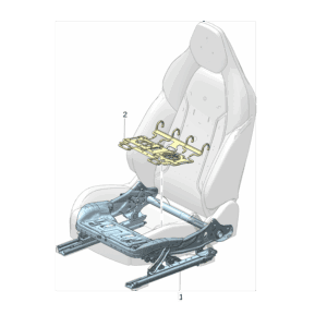 8894276703 Front Seat Cushion Frame Right For ZEEKR 7X - JLL Auto Parts