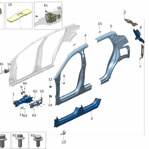 8899600138C15 Upper Side Member Outer Panel, Right For ZEEKR X - JLL Auto Parts