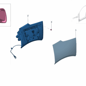 8899600371 Charging Port Flap Outer Panel For ZEEKR X - JLL Auto Parts