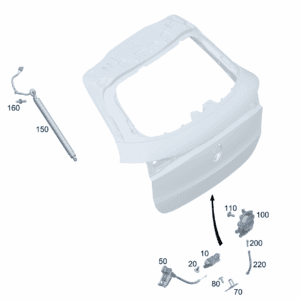 A 099 740 06 00 Tailgate Lock For Mercedes-Benz EQA 260 - JLL Auto Parts