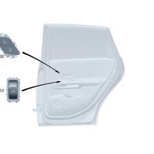 A16790502019051 Switch, Power Window Left Front Door For Mercedes-Benz EQA 260 - JLL Auto Parts