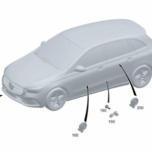 A1679052401 Acceleration Sensor, Airbag Trigger, Left and Right Front Modules For Mercedes-Benz EQA 260 | SKU: A1679052401