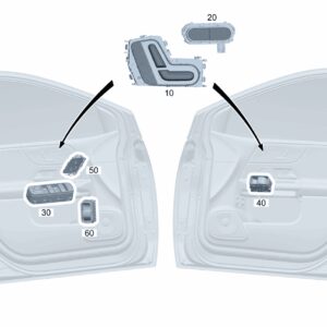 A16790588009107 Switch, Seat Adjustment Left Front Seat For Mercedes-Benz EQA 260 - JLL Auto Parts