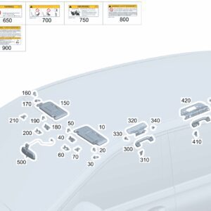 A17781001049H43 Sun Visor, Left For Mercedes-Benz EQA 260 - JLL Auto Parts