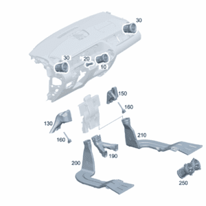A1778307002 Air Vent, Center For Mercedes-Benz EQA 260 | SKU: A1778307002