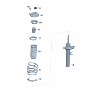 A2433230100 Shock Absorber Strut, Left Front For Mercedes-Benz EQA 260 - JLL Auto Parts
