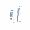 A2433240100 Coil Spring, Color Code Red White Gray For Mercedes-Benz EQA 260 - JLL Auto Parts