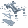 A2433501501 Subframe with Bearing For Mercedes-Benz EQA 260 - JLL Auto Parts