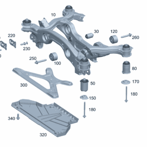 A2433501501 Subframe with Bearing For Mercedes-Benz EQA 260 - JLL Auto Parts