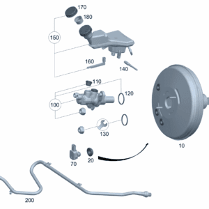 A2434301000 Brake Booster For Mercedes-Benz EQA 260 - JLL Auto Parts
