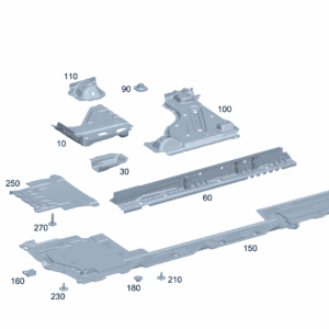 A2436103701 Side Member Reinforcement, Left For Mercedes-Benz EQA 260 - JLL Auto Parts