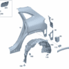 A2436309600 Side Wall, Right Rear For Mercedes-Benz EQA 260 - JLL Auto Parts