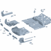 A24368007009E07 Footwell Liner, Driver Side, Left For Mercedes-Benz EQA 260 - JLL Auto Parts