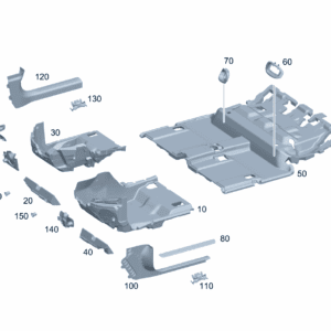 A24368007009E07 Footwell Liner, Driver Side, Left For Mercedes-Benz EQA 260 - JLL Auto Parts