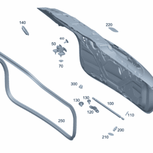A2437400100 Tailgate For Mercedes-Benz EQA 260 - JLL Auto Parts