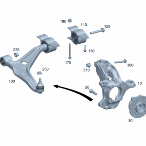 A2473320100 Steering Knuckle, Left Front For Mercedes-Benz EQA 260 - JLL Auto Parts