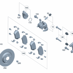 A2474230312 Solid Brake Disc, Left Rear For Mercedes-Benz EQA 260 - JLL Auto Parts