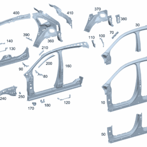 A2476307702 A-pillar Panel, Left For Mercedes-Benz EQA 260 - JLL Auto Parts