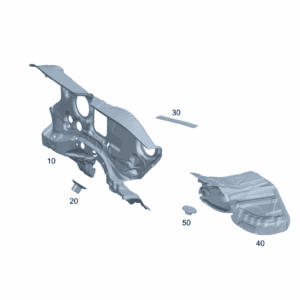 A2476822500 Dash Panel Insulation, Engine Compartment For Mercedes-Benz EQA 260 - JLL Auto Parts