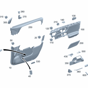 A24772000059051 Door Trim Panel Carrier, Left For Mercedes-Benz EQA 260 - JLL Auto Parts