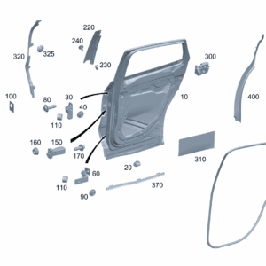 A2477305901 Rear Door, Left For Mercedes-Benz EQA 260 - JLL Auto Parts
