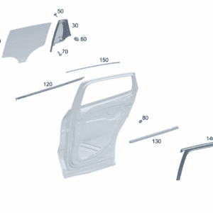 A2477357101 Side Window, Left For Mercedes-Benz EQA 260 - JLL Auto Parts