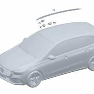 A2478905100 Roof Rail, Left For Mercedes-Benz EQA 260 | SKU: A2478905100