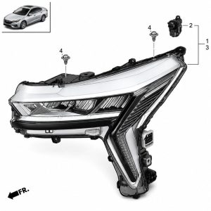 33100-33T-H01 Headlight Assembly RH (Applicable to Honda NS2)