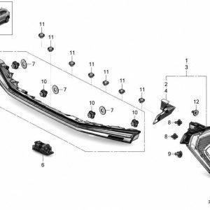 33700-33T-H01 Backup Light Assembly / Reverse Light (Applicable to Honda NS2)