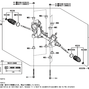 442500R121 Power Steering Gear Assembly (For Rack and Pinion)