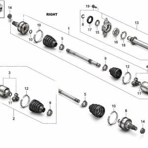 44305-31A-H01 Driveshaft Assembly RH (Applicable to Honda NS1)
