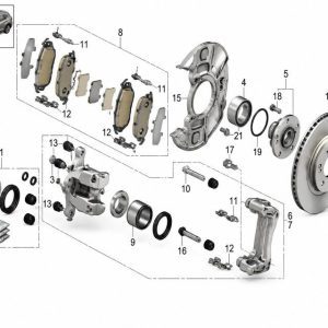 45022-31A-H00 Front Brake Pads (Applicable to Honda NS1)