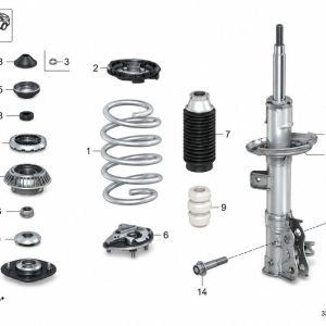 51611-31Y-H02 Front Shock Absorber Unit RH (Applicable to Honda N)